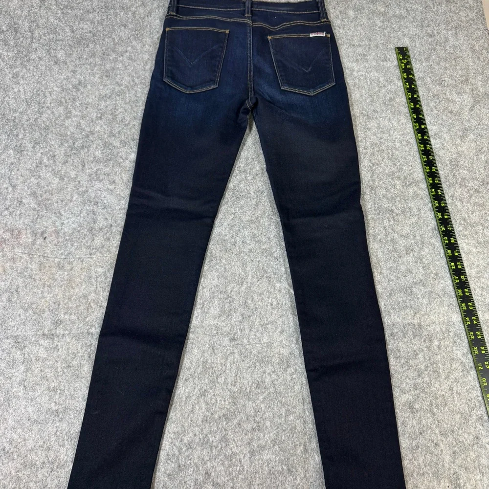 Hudson Nico Midrise Super Skinny Jeans Dark Indigo WM407DED Size 27 Womens - Picture 11 of 13